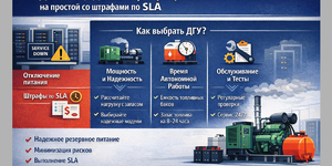 ДГУ для ЦОД: как выбрать резервное питание и не попасть на простой со штрафами по SLA